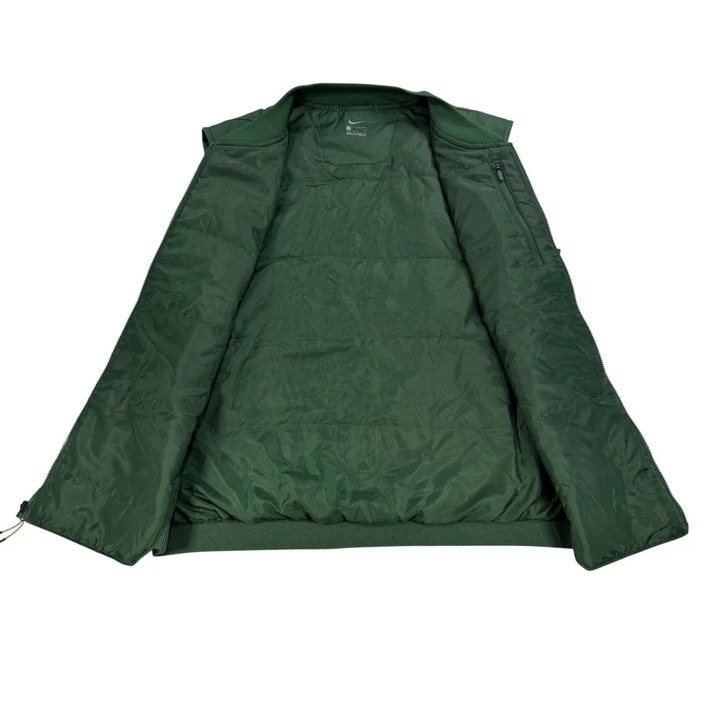 Nike Baylor Bears Puffer Vest Mens Medium Green Full Zip NCAA AH3647-323